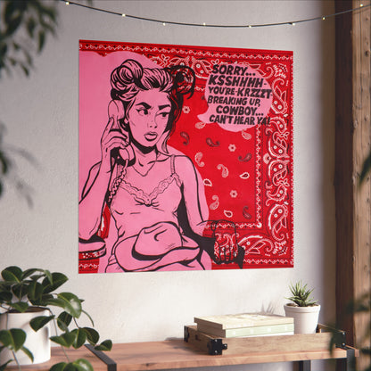 Bandana Print: Line Dancing Jess Sinclair-Sands Art