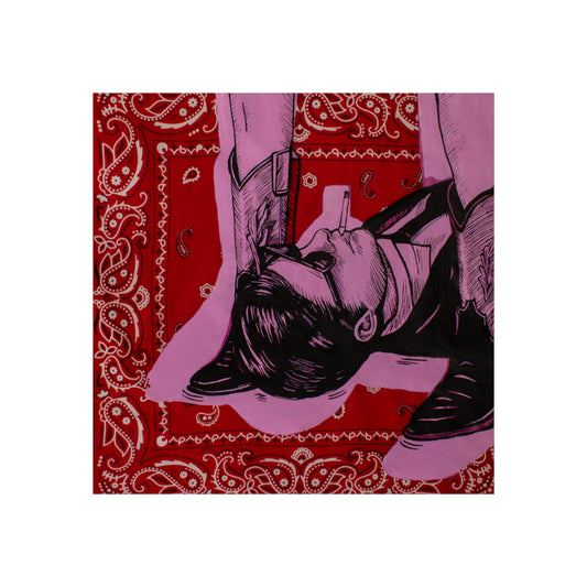 Bandana Print: These Boots Are Made For Walking Print Jess Sinclair-Sands Art