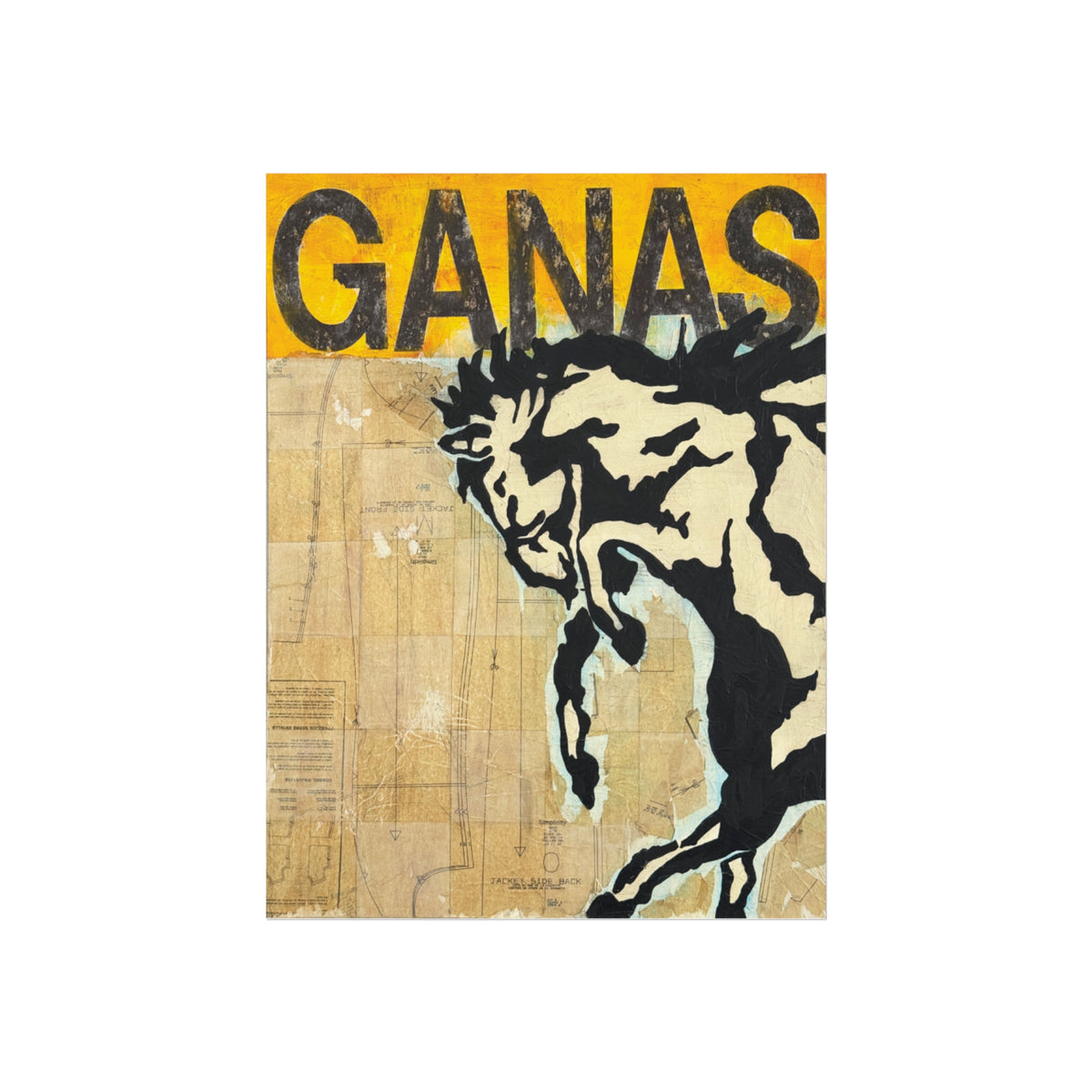 Ganas Western Print
