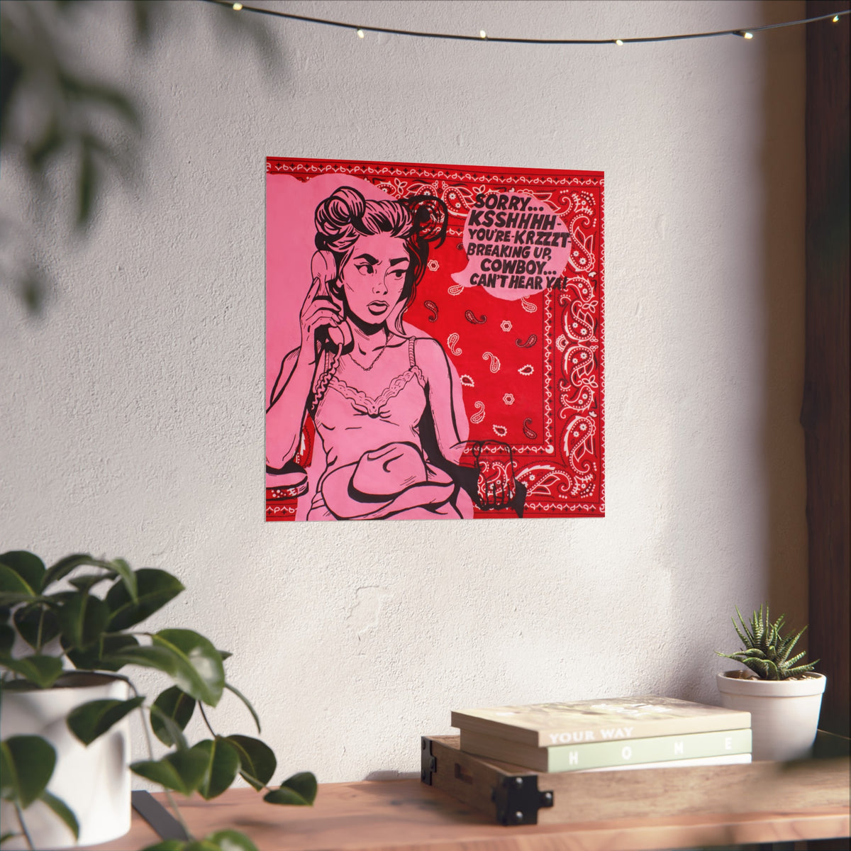 Bandana Print: Line Dancing Jess Sinclair-Sands Art