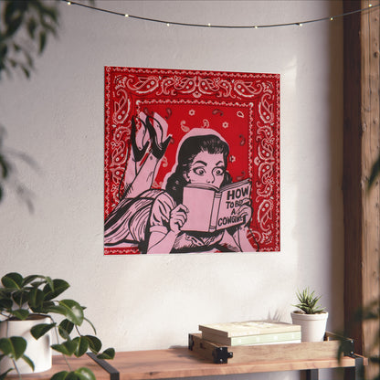 Bandana Print: Trading Pearls for Spurs Print Jess Sinclair-Sands Art