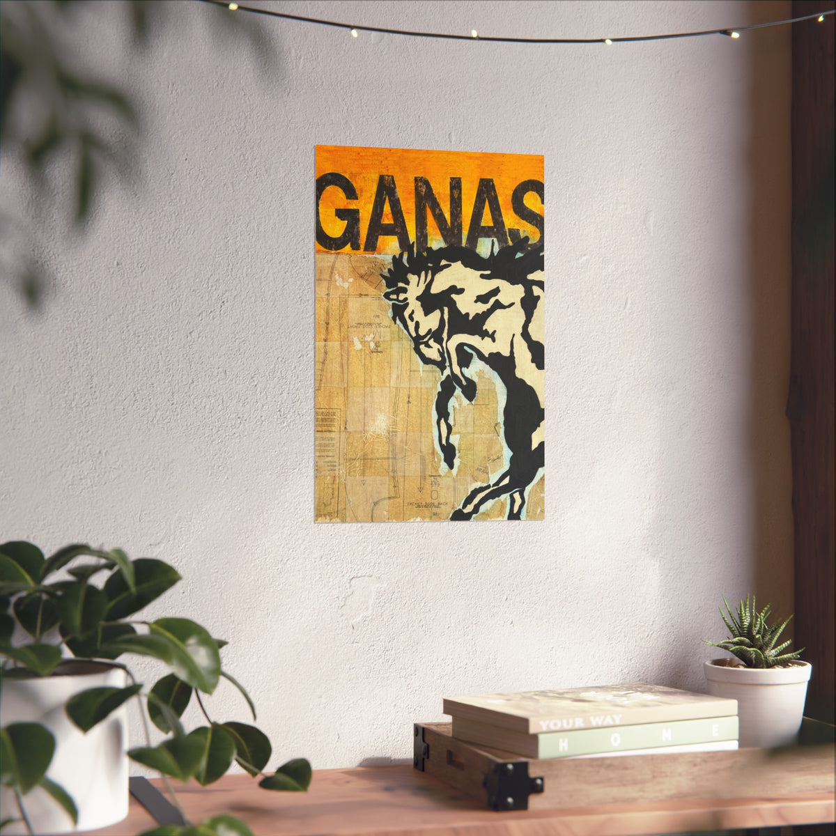 Ganas Western Print