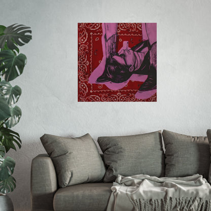 Bandana Print: These Boots Are Made For Walking Print Jess Sinclair-Sands Art