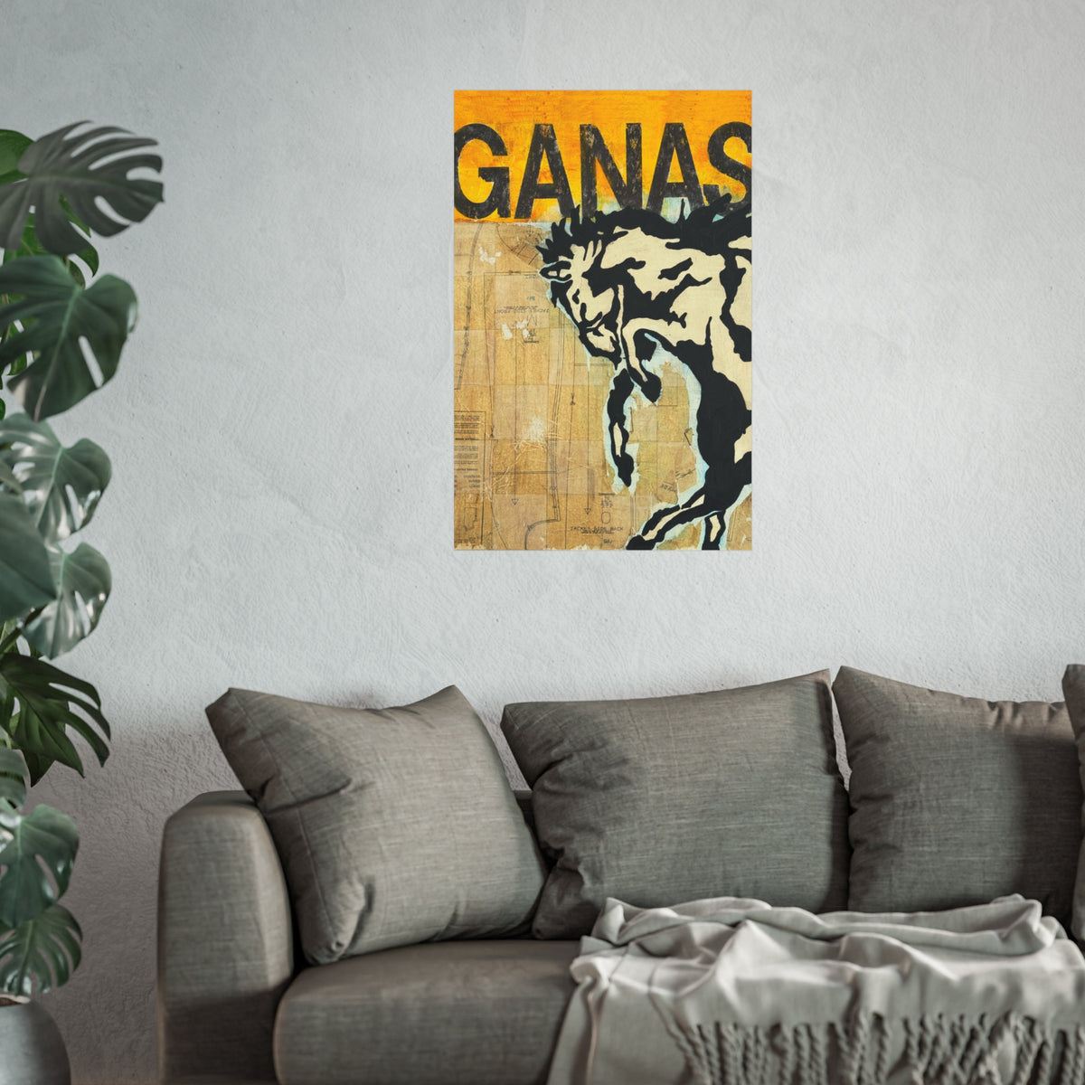 Ganas Western Print