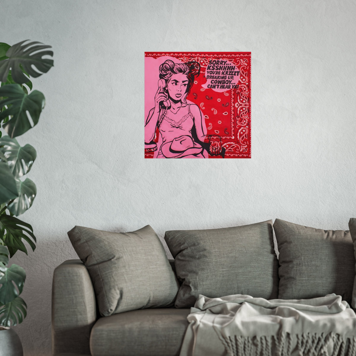 Bandana Print: Line Dancing Jess Sinclair-Sands Art