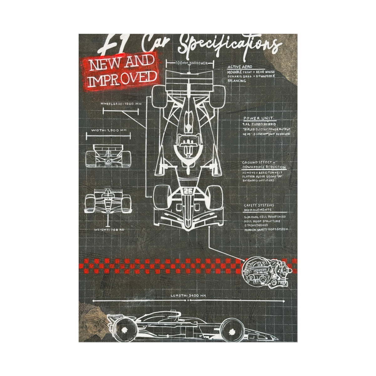 F1 2026 Car Specifications Art