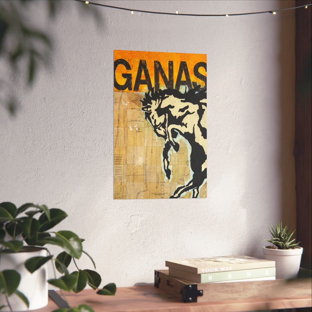 Ganas Western Print