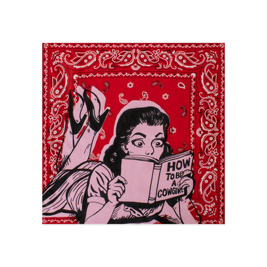Bandana Print: Trading Pearls for Spurs Print Jess Sinclair-Sands Art