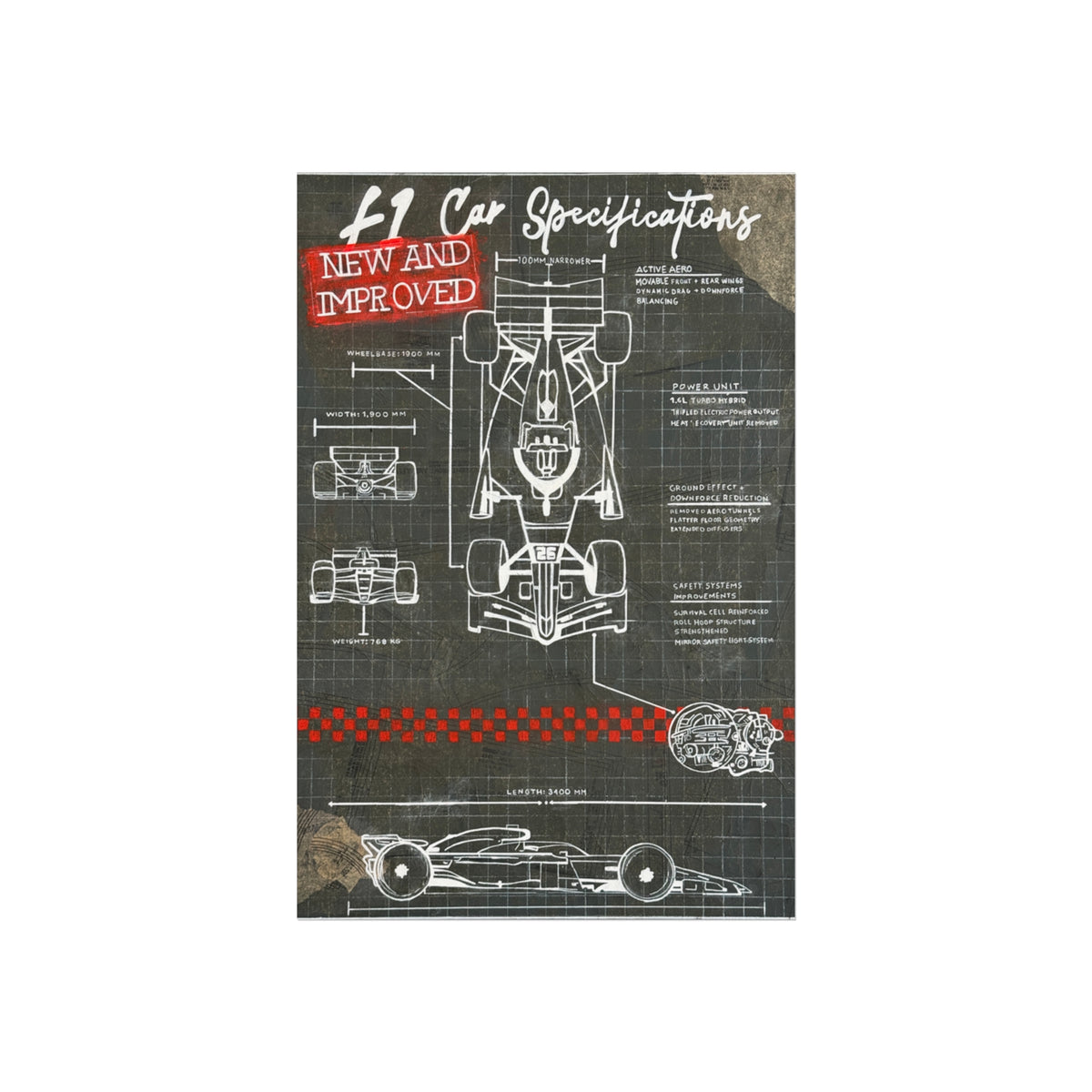 F1 2026 Car Specifications Art