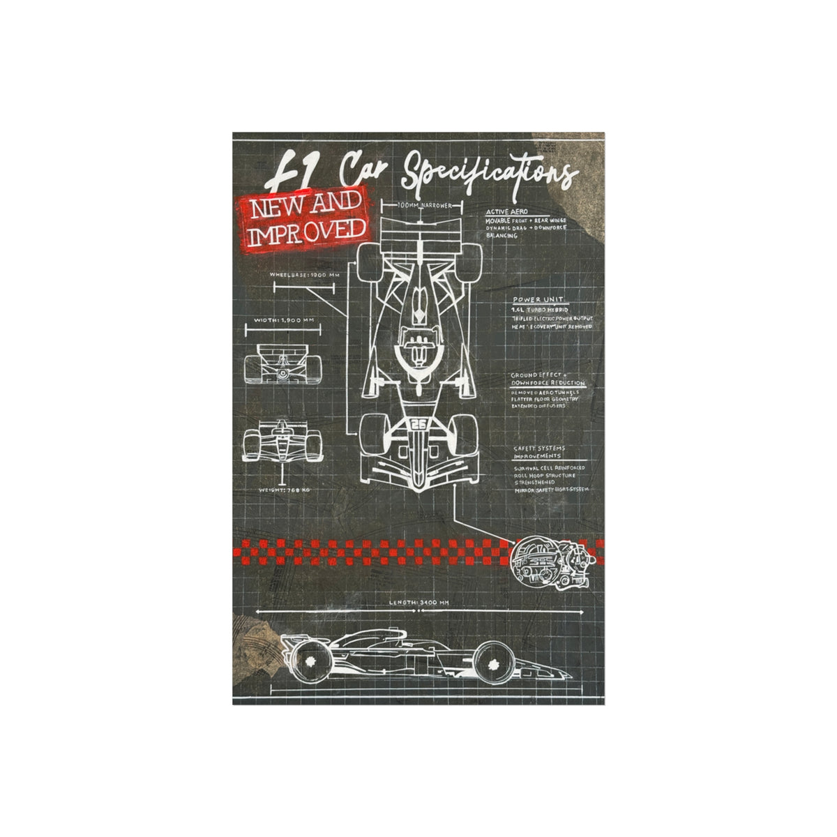 F1 2026 Car Specifications Art